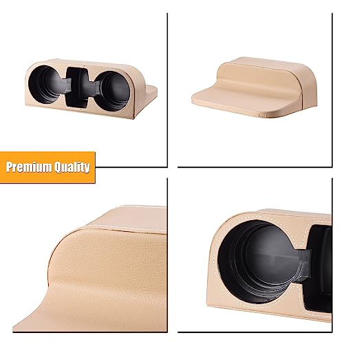 BEIGE Multifunctional Car Cup Holder Car Seat Organizer Gap Filler Bottle Phone Storage Organizer