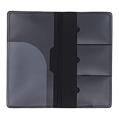 Samsill 2 Pack Car Registration and Insurance Holder, Essential Vehicle Glove Box Organizer, Vehicle Document Holder, Faux Leather, Sleek Black Design, Lottery Ticket Holders - size: 4.9" x 9.5", style: 2 PACK