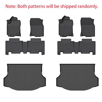 KELCSEECS® Floor Mats & Cargo Liner for 2013-2018 Toyota Rav4(Not for Hybrid or Prime),All Weather Protection TPE Floor Liners Front& Rear Row Full Set Accessories Black - style: 27) For 2013-2018 Rav4 Full Set