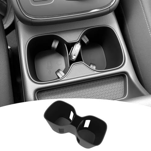 Cup Holder for 2023-2025 Honda CRV Center Console Cup Holder Insert TPE Cupholder Coaster Liner for 2023 2024 2025 CR-V Interior Accessories Black - color: For 23-25 Honda CRV