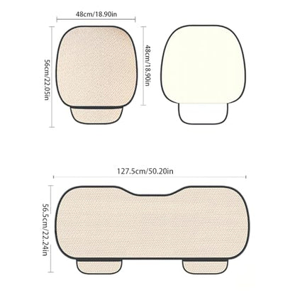 Breathable Ice Silk Cushion Ergonomic Nonslip Seats Protector for Comfort Long Driving