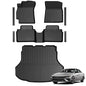 Floor Mats for Hyundai Elantra Gas 2021-2026, All Weather Floor Mats Trunk Cargo Liner and Door Sill Guards Accessories, Full Coverage Set (Not fit Hybrid Models) - size: For Hyundai Elantra | 2021-2026