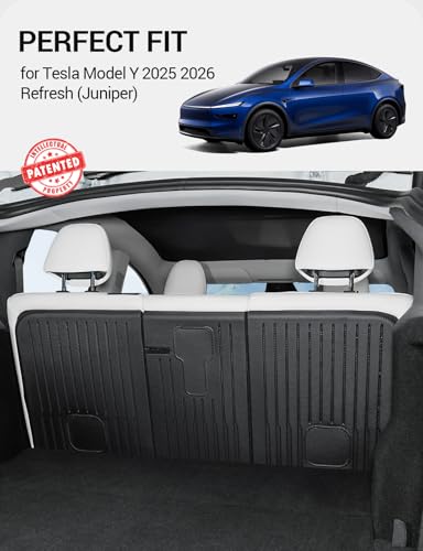 Motrobe 2026 Tesla Model Y Juniper Rear Seat Back Cover Seatback Liner Seat Back Protector Waterproof TPE 2025 2026 Model Y Juniper (Standard/Premium/Performance) Accessories