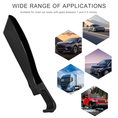 2 PCS Car Seat Gap Filler, Multifunctional Auto Side Seat Crevice Filler with Charging Hole, Car Gap Blocker Storage Box Inserts Between Seat & Console for Key Phone Card