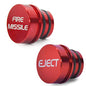 Cigarette Lighter Plug Cover Billet Aluminum Cigarette Lighter Plug, Fits All Vehicles with Standard 12 Volt Power Source Aluminum Dustproof Plug (FIRE Missile+Eject) - color: Fire Missile+eject