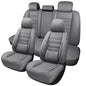 MINGBRON Leather Car Seat Covers,Car Seat Covers Full Set,Automotive Seat Covers 5 Seats,Fit for Most Cars SUV and Most Sedans Grey - color: Grey 2, size: Full Set