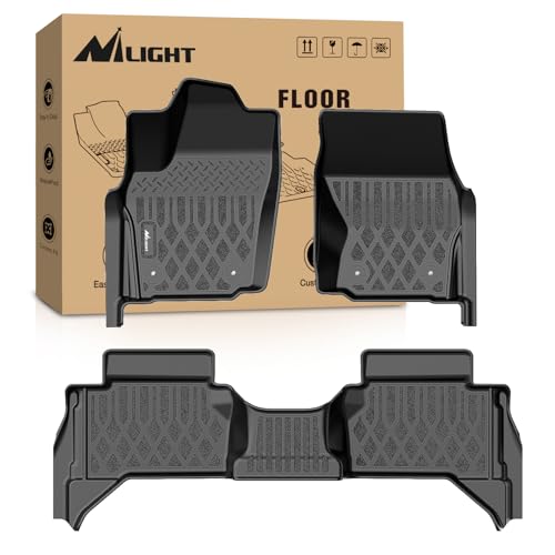 Nilight TPE Floor Mats for Toyota Tacoma 2024 2025 2026 Double Cab (Not for Hybrid) All Weather Custom Fit Heavy Duty Floor Liners - color: 2024-2026 Toyota Tacoma|Double Cab|Automatic