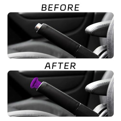 2PCS Turn Knob Drift Button, Car Push Button Hand Brake Cover, E-Brake Handle Handbrake Emergency Cover, Aluminum Alloy Handbrake Spin Turn Knob Button Compatible with GT86, BRZ, FRS