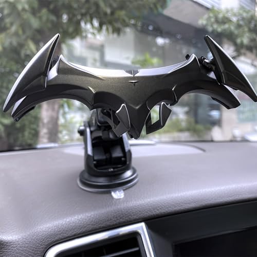 Alloy Material Unique Phone Holder Mount for Car Gifts for Men Bat Decorations Collectibles for Room Universal Vent/Dash/Windshield Gravity Automatic Locking Hands Free