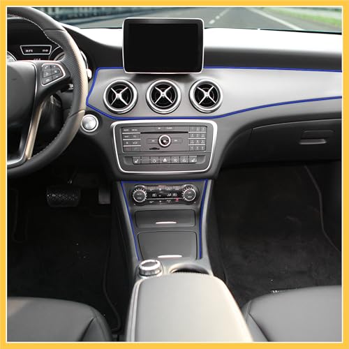 Car Interior Gap Door Edge Trim Strip Line Dark Blue 8m 26.25ft Auto Replacement Parts