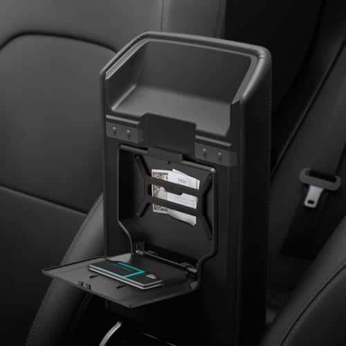 Spigen One-Tap Hidden Storage Box for Tesla Model Y Juniper (Standard, Premium & Performance 2026/2025) and Model 3 Highland (Standard, Premium & Performance 2026/25/24) - size: Hidden Storage Box