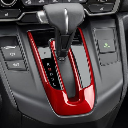 Car Gas Center Gear Shift Panel Decals for Honda CR-V 2017-2022 Accessories CRV ABS Stickers, Red - color: Gas Center Gear Shift, Red
