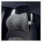 Ergonomic Memory Foam Car Neck Pillow with Adjustable Strap & Machine-Washable Cover - Long-Lasting Support for Long Drives & Office Uses(Darkgray)