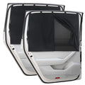 Car Window Shades, 2 PCS Magnetic Double Layer Auto Sun Shade for Side Windows Privacy Full Covers/Half Shade Options Back Car Window Curtains for Baby Protection - color: Black:2pack