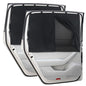 Car Window Shades, 2 PCS Magnetic Double Layer Auto Sun Shade for Side Windows Privacy Full Covers/Half Shade Options Back Car Window Curtains for Baby Protection - color: Black:2pack