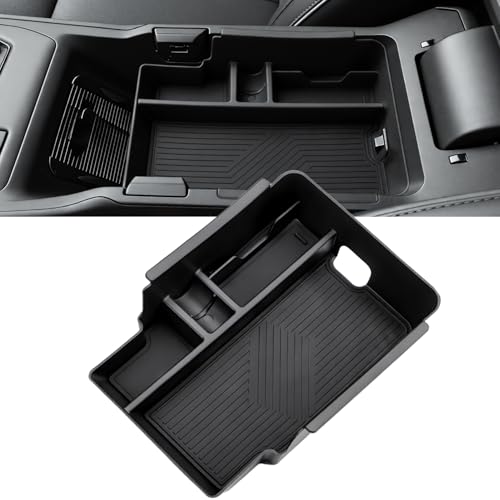 MARCHFA Center Console Organizer Tray Compatible for 2025 2026 Wagoneer S Accessories Armrest Storage Box Tray Organizer Middle Console Insert Holder