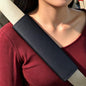 Black Breathable PU Leather Seat Belt Covers - 2Pcs, Perforated Seat Belt Pads, Universal Fit for Car Truck SUV - color: ck-black