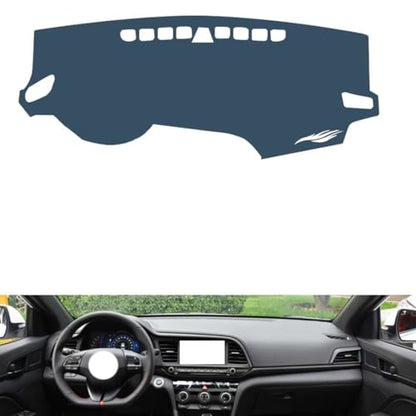 leather dash board cover mat Compatible with HyundaiHyundai Elantra 2016-2018, Interior Dash Covers，Sun protection dashboard cover-blue - size: Compatible with Elantra 2016-2018