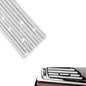 10 PCS Bling Car Vent Outlet Trims, Rhinestone PVC AC Straight Vent Decoration Strip, U-shape Clip-on Trim for Women & Girls, Interior Accessory for Most Vehicles (White)