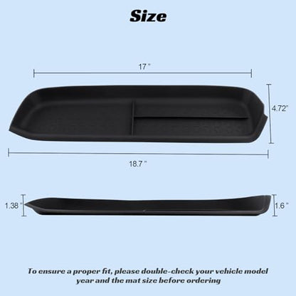 CARFIB Passenger Storage Organizer Mat Fit for Toyota RAV4 2025 2024 2023 2022 2021 2020 2019 Glove Box Organizer Tray Interior Insert Accessories - style: Passenger Side