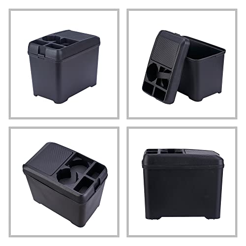 Car Trash Can Bin Waste Container Multi-Function Storage Box Car Cup Holder Car Organizer