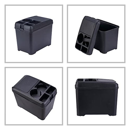 Car Trash Can Bin Waste Container Multi-Function Storage Box Car Cup Holder Car Organizer