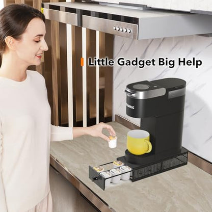 SICHEER K Cup Organization Storage Drawer Maker K Cup Holder Coffee Pod Organizer Stand Tray Counter Rack Countertop Maker Stand Capsules Compatible with Keurig Accessories Holds 12 Pods - size: 12 Pod Capacity