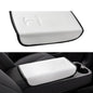 Center Console Armrest Cover for Tesla Model 3 2017-2023 & Model Y 2020-2025 with Embossed Logo& Key Card Holder | Scratch Resistant Interior Easy Install Accessories, White - color: white