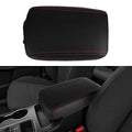 LEXLEY Center Console Pad Armrest Box Cover Waterproof Anti-Scratch Leather Protector Covers For Kia 2016-2020 Sorento-Red Stitches