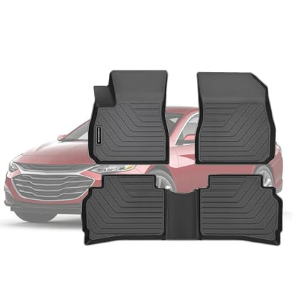 TPE Floor Mats for 2016-2025 Chevy Malibu All Weather Car Floor Liners Fit 2016-2025 Chevrolet Malibu Accessories Black Automotive Car Accessories ﻿ - size: 2016-25|For Chevrolet Malibu|1st