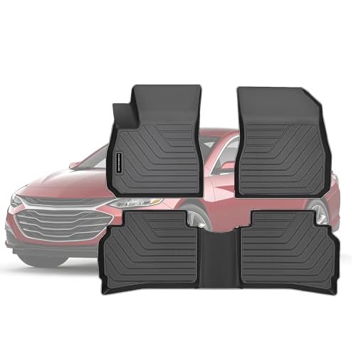 TPE Floor Mats for 2016-2025 Chevy Malibu All Weather Car Floor Liners Fit 2016-2025 Chevrolet Malibu Accessories Black Automotive Car Accessories ﻿ - size: 2016-25|For Chevrolet Malibu|1st