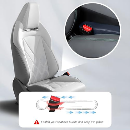 Mandark Car Seat Gap Filler, 2PCS Leather Vehicle Gap Stopper to Fill Between Seat and Console, Automotive Crevice Plug Blocker Accessories from Dropping, Universal for SUV, Sedan, Truck (Dark Blue) - color: Dark Blue