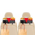 3-in-1 Car Headrest Backseat Organizer with 3.7" Backseat Cup Holder for Car, Seat Back Organizer with Hooks (2pc) - size: 2-PACKS