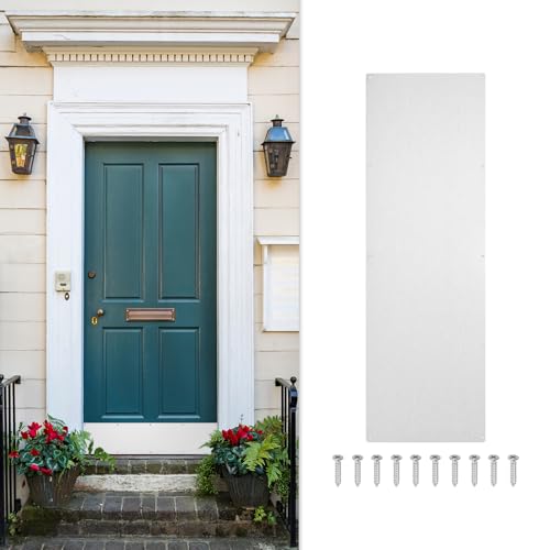 uxcell Door Kick Plate, 10 x 30 Inches Anodized Aluminum Kick Plate Door Plate, 1.5mm (1/16 Inch) Thickness, for Exterior Front Door or Back Door, Silver (Single Pack) - color: Silver, size: 10 x 30 Inch