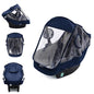 Miracle Baby Car Seat Rain Cover, Universal Infant Car Seat Weather Shield with Storage Bag,Waterproof Baby Car Seat Cover with Breathable Ventilation, Baby Travel Accessories (Navy Blue) - color: Navy Blue