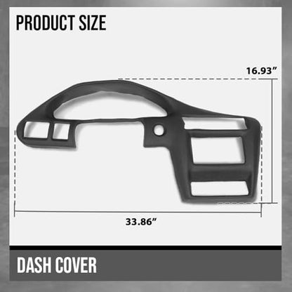 Dash Cover Dashboard Panel Compatible with Chevy Cavalier LS Sport/Z24 2000-2005 Black