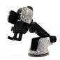 Bling Car Phone Mount Holder,Shiny Crystal Rhinestone Phone Stand for Women and Girls, Car Accessories for Windshield Dashboard,Compatible with Most Cellphones (White) - color: white