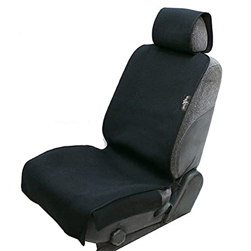 Big Ant Neoprene Waterproof Car Seat Cover, Sweatproof Auto Front Seat Protector for Post-Workout Gym, Running, Beach & Pets, Universal Non-Slip Fit for SUV/Truck, Won't Stick to Skin (Black, 1 PC)