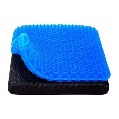 Honeycomb Gel Seat Cushion, Gel Cushions for Pressure Relief, Breathable Cooling Chair Cushion for Office Chair, Car & Wheelchair