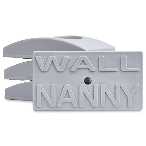 Wall Nanny - Baby Gate Wall Protector (Made in USA) Protects Walls and Doorways from Pet Gates - for Pressure Mounted Indoor Safety Baby Gates - Gray - color: Gray, size: 1-Pack