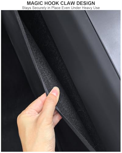 2026 Tesla Center Console Anti Kick Pad Protector Model Y Juniper Refresh Front Seat Side Anti-Dirty Mat Model Y Juniper Accessories Waterproof Dust Resistant Protector Cover TPE 2PCS Black - size: Model Y Juniper Anti Kick Pad
