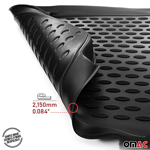 OMAC Floor Mats Liner for Lexus RX350 2009-2012 Black TPE All-Weather 4Pcs - size: for RX350 2009-2012 / Black, style: Floor Mats