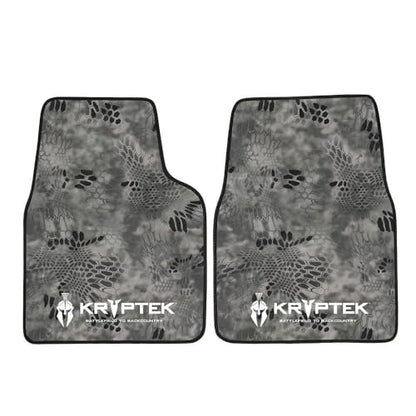 Coverking Universal Car Floor Mats Set of 2 (Front Driver and Passenger) Kryptek Raid Camo - All-Weather Protection for Mud, Dirt, Rain, Spills, Non-Slip Backing, Fits Cars Trucks SUVs Jeeps - style: Kryptek Raid