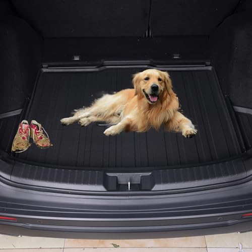 Large Cargo Liners for 2013-2020 Nissan Pathfinder / 2013 Infiniti JX35 / 2014-2020 Infiniti QX60 with Backrest Protection,TPE All Weather Protection with Trunk Mat Covering the backrest - size: 13-20丨pathfinder/JX35/QX60
