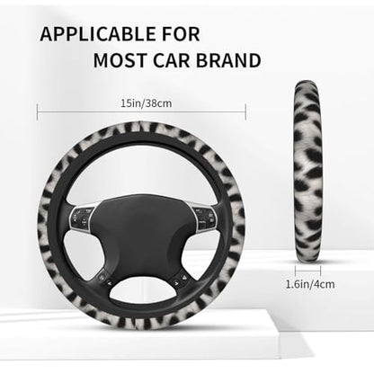 Cute Cat Print Steering Wheel Covers Non Slip Neoprene Universal 15 Inch Steering Wheel Protector Car Cover for Men Women - color: Cat1