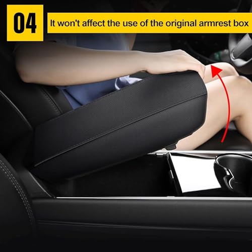 AOMSAZTO Armrest Covers for 2012-2015 Honda Civic Neoprene - color: Black-1