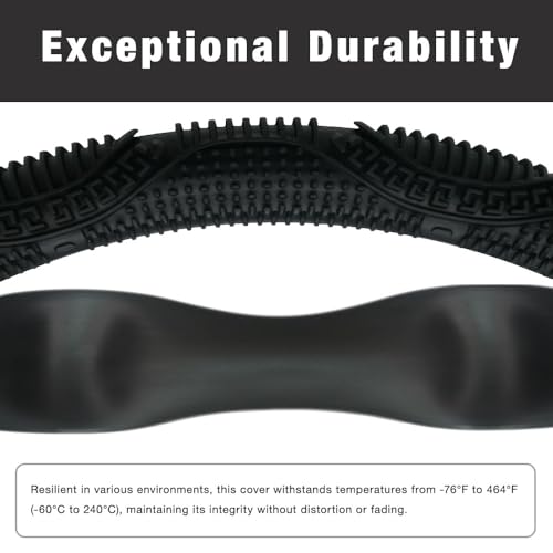 SEGADEN Massage Grip Soft Silicone Car Steering Wheel Cover Universal Anti-Slip Design 13-16 inch Protective Case Black - color: Black