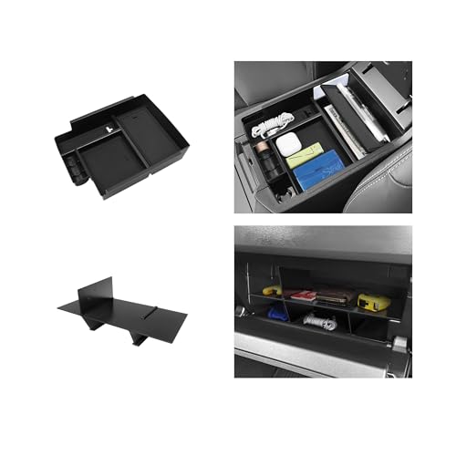 Hellet 2PCS Center Console Hidden Box Organizer Compatible with Toyota 2010-2020 2021 2022 2023 2024 4Runner Interior Accessories Glove Box Organizer - size: for Toyota 2010-2024 4runner (2PCS)