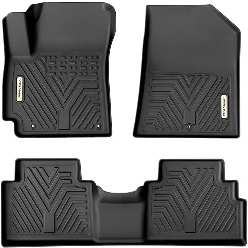 YITAMOTOR Floor Mats Fit for 2020-2025 2026 Kia Soul, Custom Fit Kia Soul Floor Liners All-Weather Protection, Heavy Duty Waterproof Car Mats Set, 1st & 2nd Row Black - style: 20-26 Kia Soul 1st&2nd