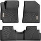 YITAMOTOR Floor Mats Fit for 2020-2025 2026 Kia Soul, Custom Fit Kia Soul Floor Liners All-Weather Protection, Heavy Duty Waterproof Car Mats Set, 1st & 2nd Row Black - style: 20-26 Kia Soul 1st&2nd